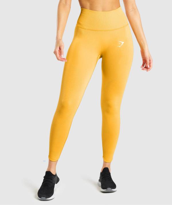 Damske Legíny Gymshark Vital Rise Seamless Žlté | NY8263941